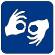 Logo symbolizujące niepełnosprawność słuchu - migające dłonie