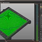 Zrzut ekranu z aplikacją do cięcia modelu, czyli slicingu. W oknie aplikacji otwarty jest projekt 3D.